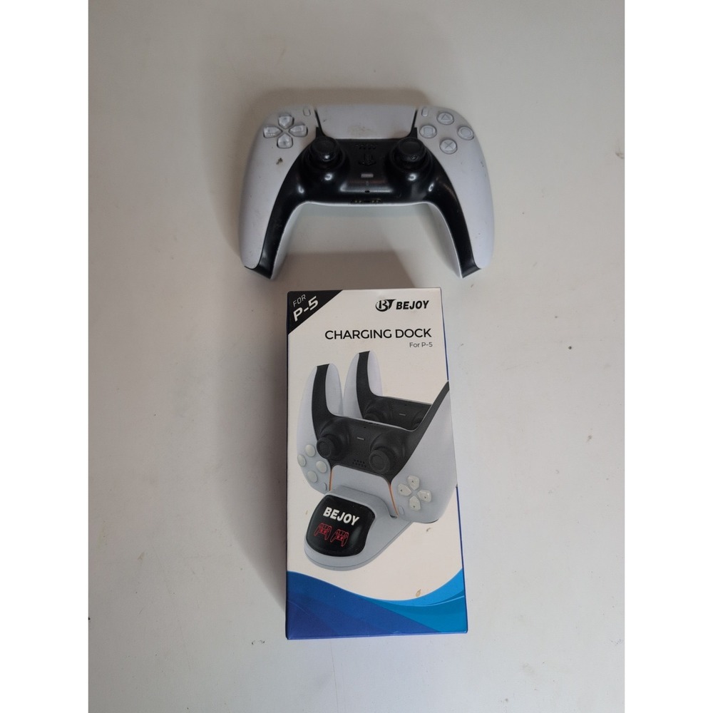 Sony PlayStation 5 PS5 DualSense Wireless Controller White CFI-ZCT1W + Charging